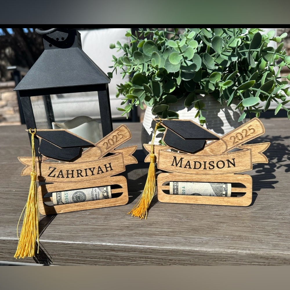Custom Graduation Money Holder with Tassel